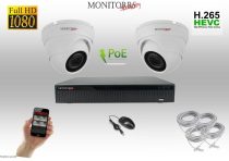   Monitorrs Security - IP Dóm kamerarendszer 2 kamerával 2 Mpix. - 6001K2
