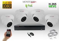   Monitorrs Security - IP Dóm kamerarendszer 4 kamerával 2 Mpix. - 6001K4