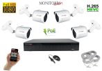   Monitorrs Security - IP kamerarendszer 4 kamerával 2 Mpix - 6002K4