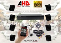   Monitorrs Security - AHD kamerarendszer 8 kamerával 2 Mpix - 6030K8