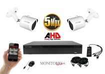   Monitorrs Security - AHD kamerarendszer 2 kamerával 5 Mpix - 6041K2