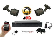   Monitorrs Security - AHD kamerarendszer 2 kamerával 5 Mpix - 6042K2