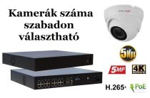   Monitorrs Security - IP Dóm kamerarendszer 9-16 kamerával 5 Mpix - 6080K9-16