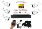   Monitorrs Security - AHD kamerarendszer 5 kamerával 2 Mpix - 6101K5