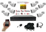   Monitorrs Security - AHD kamerarendszer 8 kamerával 2 Mpix - 6101K8