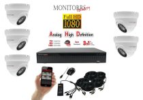   Monitorrs Security - AHD Dóm kamerarendszer 5 kamerával 2 Mpix - 6103K5