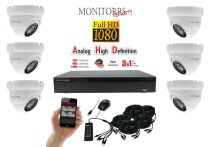   Monitorrs Security - AHD Dóm kamerarendszer 6 kamerával 2 Mpix - 6103K6
