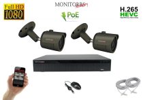   Monitorrs Security - IP kamerarendszer 2 kamerával 2 Mpix - 6170K2