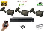   Monitorrs Security - IP kamerarendszer 3 kamerával 2 Mpix - 6170K3