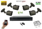   Monitorrs Security - IP kamerarendszer 4 kamerával 2 Mpix - 6170K4