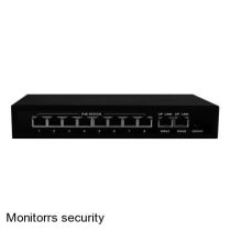   HT82 8-PORT 10/100M + 2-PORT 10/100/1000M SWITCH WITH 8-PORT POE IEEE 802.3af - 6187