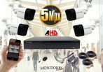  Monitorrs Security - AHD kamerarendszer 4 kamerával 5 Mpix - 6198K4