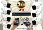   Monitorrs Security - AHD kamerarendszer 7 kamerával 5 Mpix - 6198K7