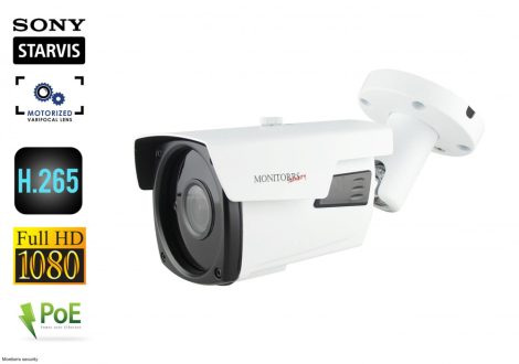 Monitorrs Security - IP csőkamera 2 Mpix, PoE, motoros zoom, autofókusz - 6279