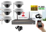   Monitorrs Security - Wifi IP Full HD Dóm kamerarendszer 5 kamerával - 6301K5