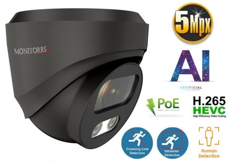 Monitorrs Security - AI IP Dóm kamera 5 Mpix - 6371