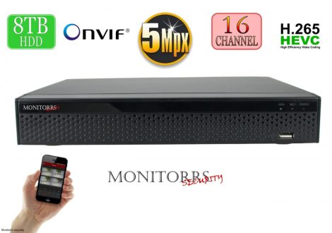Monitorrs Security - 16 csatornás IP rögzítő - 6503
